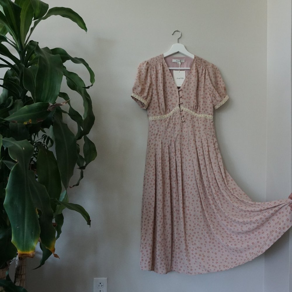 Classic French vintage midi dress